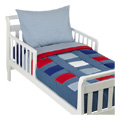 Percale Toddler Bedding Sets Primary Patch - 