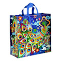 Shoppers Peacock Reusable Tote Bags 16'' x 15'' - 