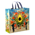 Shoppers Avocado Reusable Tote Bags 16'' x 15'' - 