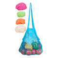 String Bag Long Handle Natural Cotton Set-Assorted Tropicals - 