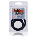 Three Pc. Black Rubber C Ring Set - 