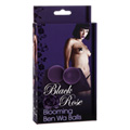 Black Rose Blooming Ben Wa Balls Purple - 