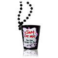 Bachelorette Shotglass Necklace Black - 