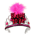 Bride To Be Tiara-Black/Pink - 