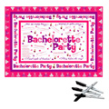 Bachelorette Tablecloth W/4 Markers - 