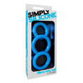 Simply Silicone C Ring Trio Sky Blue - 