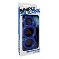 Simply Silicone C Ring Trio Midnight Blue - 