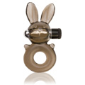 Buzz Bunny Vibrating C Ring Black - 