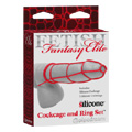 FF Elite Cockcage & Ring Set Red - 