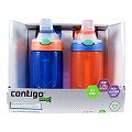 Contigo Kids Autospout Water Bottle 2 Pack Blue & Orange - 