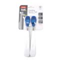Feeding Spoon Set with Soft Silicone Navy - 