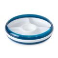 Divided Plate with Removable Ring  Navy - 