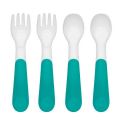 Plastic Fork & Spoon Multipack  Teal - 