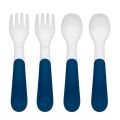 Plastic Fork & Spoon Multipack  Navy - 
