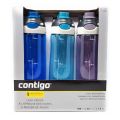 AutoSpout Leak Proof 24 oz Water Bottles Blue, Turquoise & Purple - 