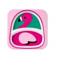 Zoo Divided Plate  Flamingo - 