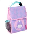 Zoo Lunch Bag w/ Flap Closure Narwhal - 