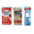 MOVE FREE Advanced with Glucosamine + Chondroitin & Joint Health Ultra Triple Action with Free Lysol To Go Disinfectant Spray Crisp Linen - 