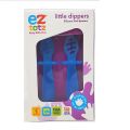 Little Dippers Silicone First Spoons Blue - 