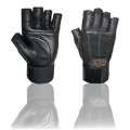 GLOW Ocelot Wrist Wrap Lifting Gloves Black S - 