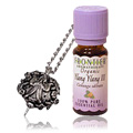 Angel Pendant Necklace with Ylang Ylang III Essential Oil Combo - 