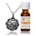 Sunflower Pendant Necklace with Essential Oil Blends Soothing Heat - 