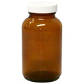 Round Amber Spice Jar -