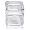 Square Glass Jar with Glass Lid -