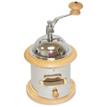 Wooden Base Grinder with Stainless Steel Bowl & Trim -