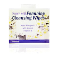 Super Soft Feminine Cleansing Wipes Scented - 