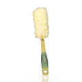 Feng Shui Mesh Body Brush with Ergo Grip Earth Frosted Yellow - 