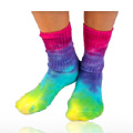 Maggie's Functional Tie Dye Size 10-13 Organics Socks Organic Cotton Crew Singles - 
