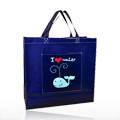 Shoppers I Heart Water, Whale Reusable Tote Bags 16'' x 15'' - 