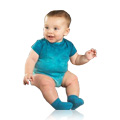 Organic Baby Blue Tie Dye Body Suits 0-6 - 