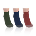 Socks Forest/Navy/Raspberry Short Sport Socks Tri-Packs Size 9-11 - 