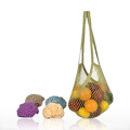 Cotton Bags Pastel String Bag with Long Handles - 