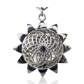 Sunflower Pendant Large with Pads Aroma Locket Jewelry - 