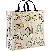 Shoppers Bicycle Reusable Tote Bags 16'' x 15'' - 