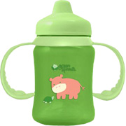 NonSpill Sippy Cup w/ Soft-grip Handles Green - 
