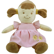 Organic 10"" Soft Doll Brunette - 