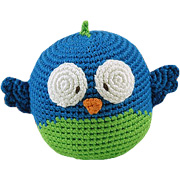 Hand Crocheted Owl Roly Poly Rattle - 