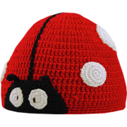 Hand Crocheted Ladybug Hat Small - 