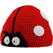 Hand Crocheted Ladybug Hat Large - 