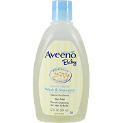 Aveeno Baby Wash & Shampoo Lightly-Scented With Natural Oat Extract -