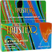 Extra Large Nonoxynol 9 Condoms - 