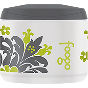 Foogo Foam Insulated Snack Jar Charoal w/ Tripoli Fleur Design - 