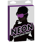 Neon Satin Love Mask Purple - 