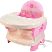 Deluxe Comfort Folding Booster Seat Pink Happiness - 
