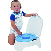 All In One Potty Seat & Step Stool Blue - 