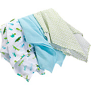 SwaddleSquare Muslin Reptiles/Dots/Blue - 